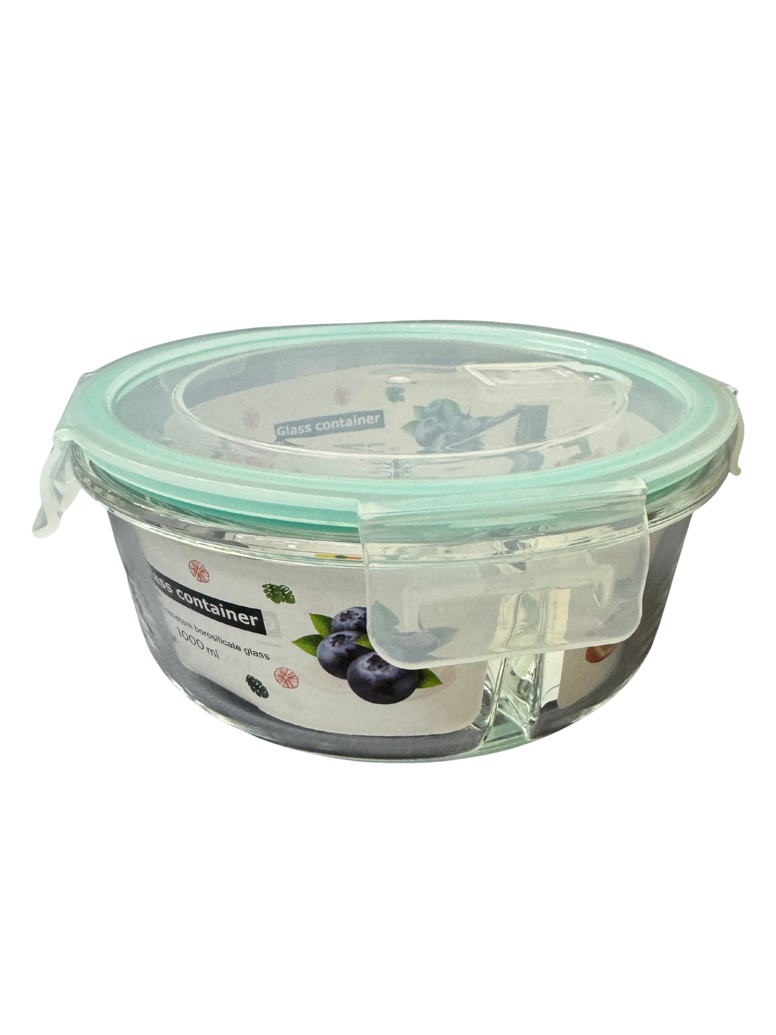 Envase de Vidrio con Tapa 1000ml 16767-15-3 Lonche. Lonchera. Vasija. Selecto