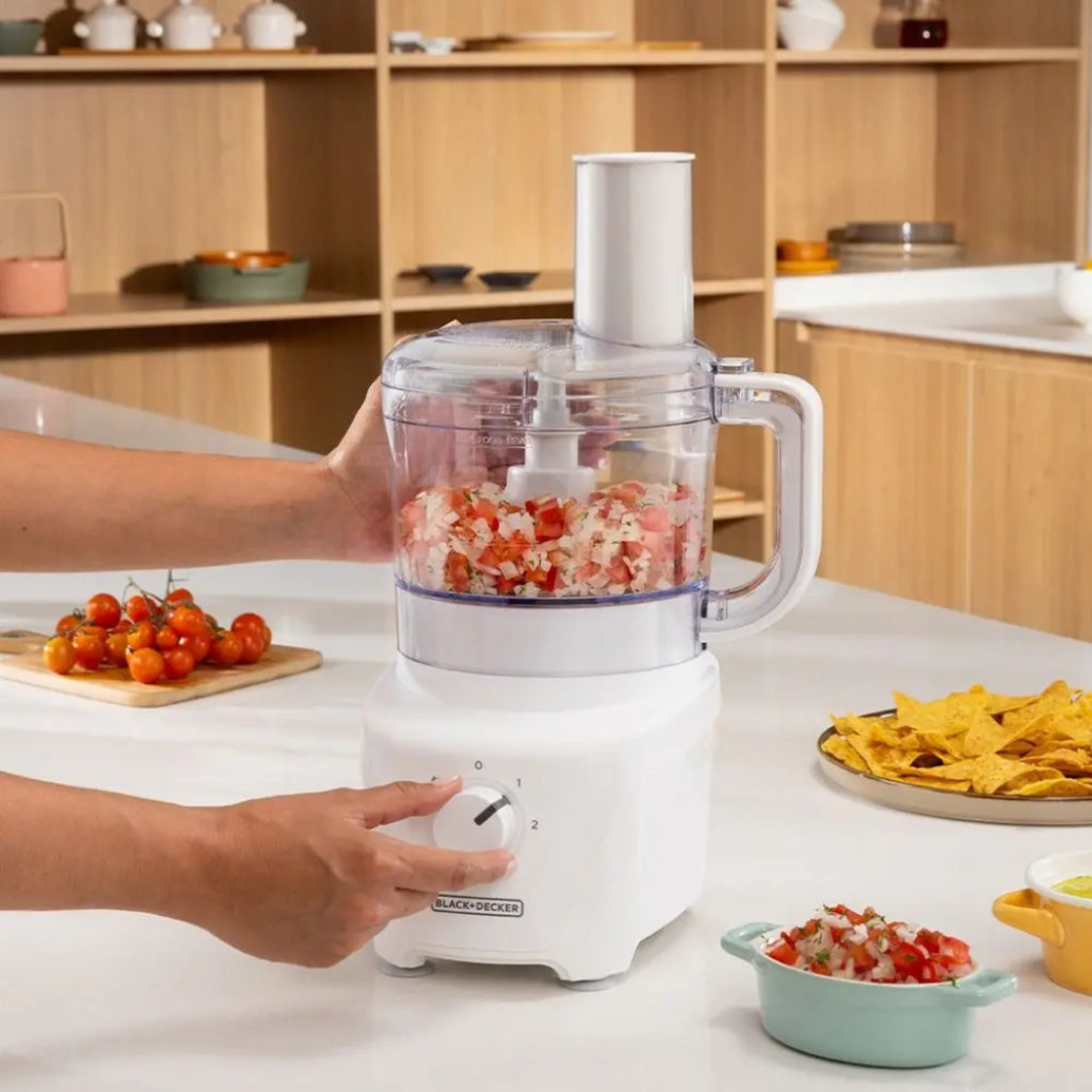 (LLEGANDO 27 DE MARZO) Procesador de Alimentos 8 Tazas Black and Decker Blanco FP4342-2WDLA