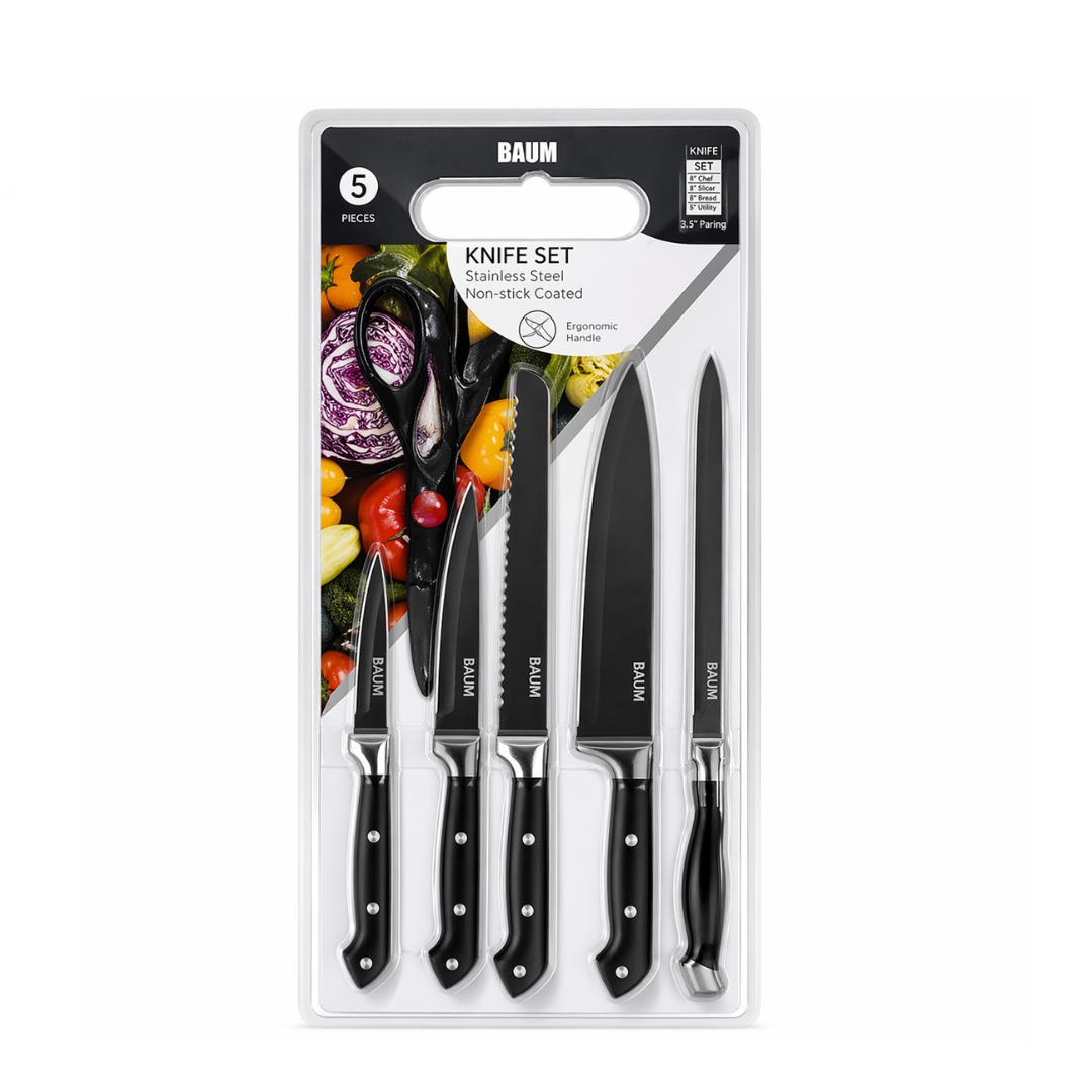 Juego de Cuchillos 5 Piezas LHC-9752 Selecto