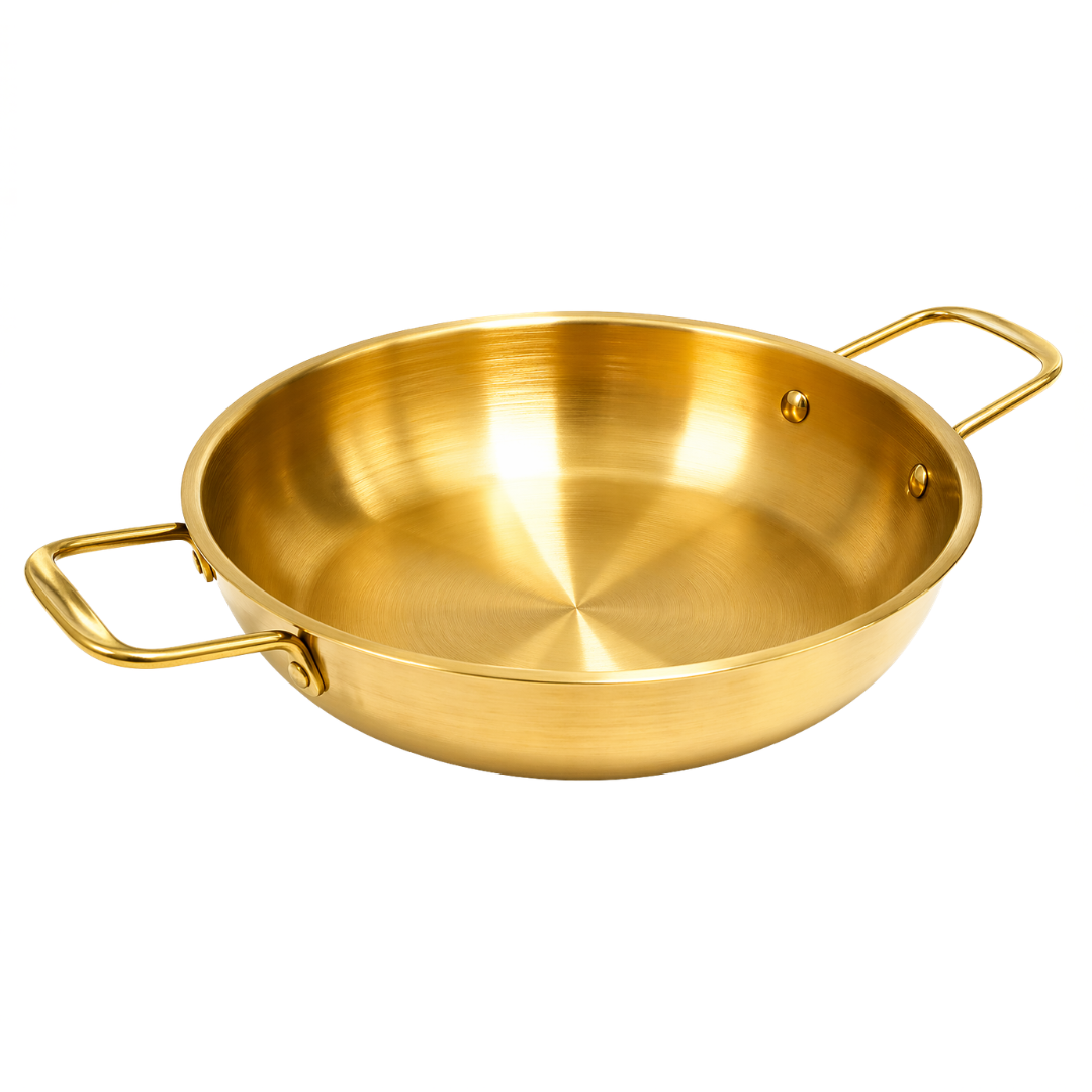 Cacerola de Metal Dorado 3 Tamaños Disponibles BP-2060 / BP-2061 / BP-2062 Selecto