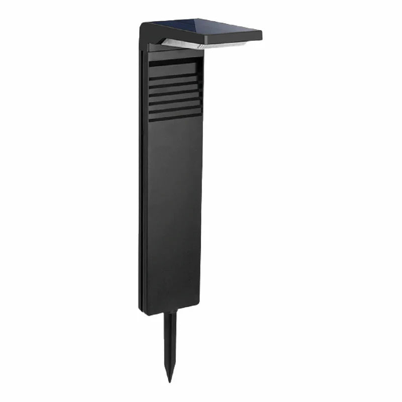 Lámpara Estaca Solar Negra 6W 30K, 400Lm, Para Iluminación Exterior. Lámpara Bolardo. CL111-SOL-05-6W-30K-Z Selecto