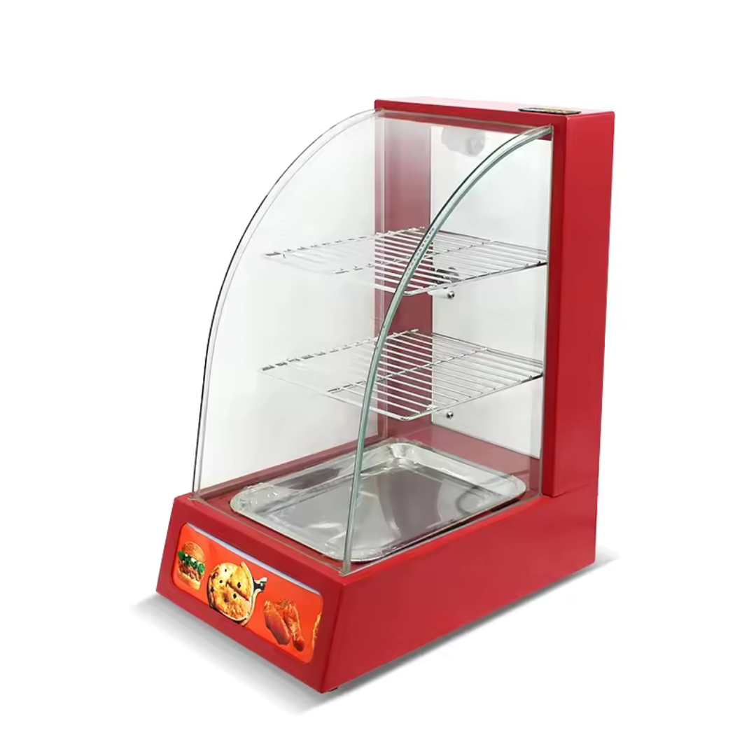 Vitrina Calentador Rojo de 1 Bandeja 400*480*650mm HW-1P ROJO Selecto