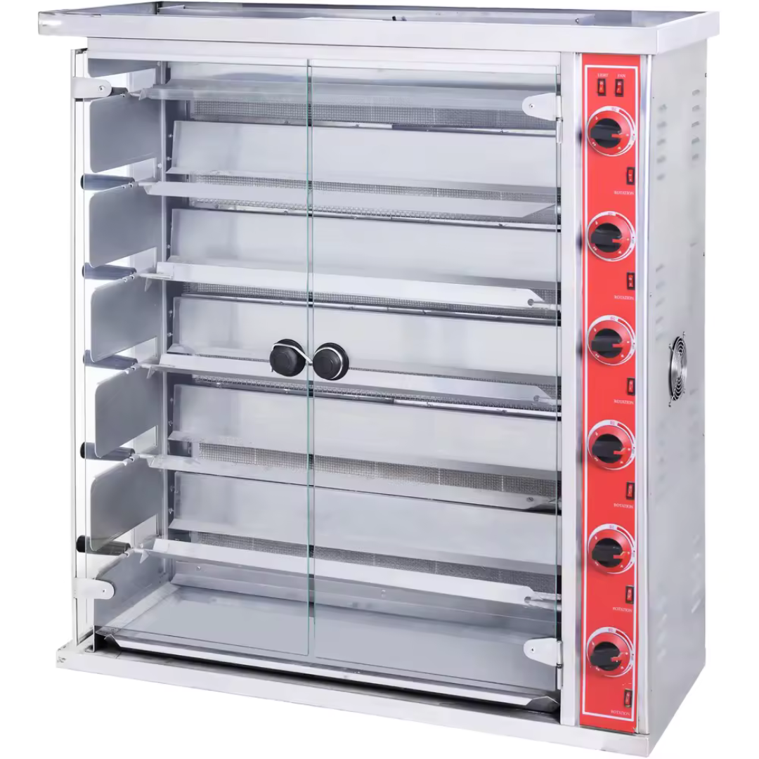 Rostizador a Gas de 6 Niveles 220V/60Hz HGJ-6P Asador. Selecto