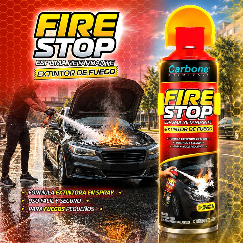 Extintor En Spray 500Ml Tipo Aerosol Portátil Para Auto Y Moto. Apagafuegos Rápido Para Vehículos Y Emergencias ANS-15