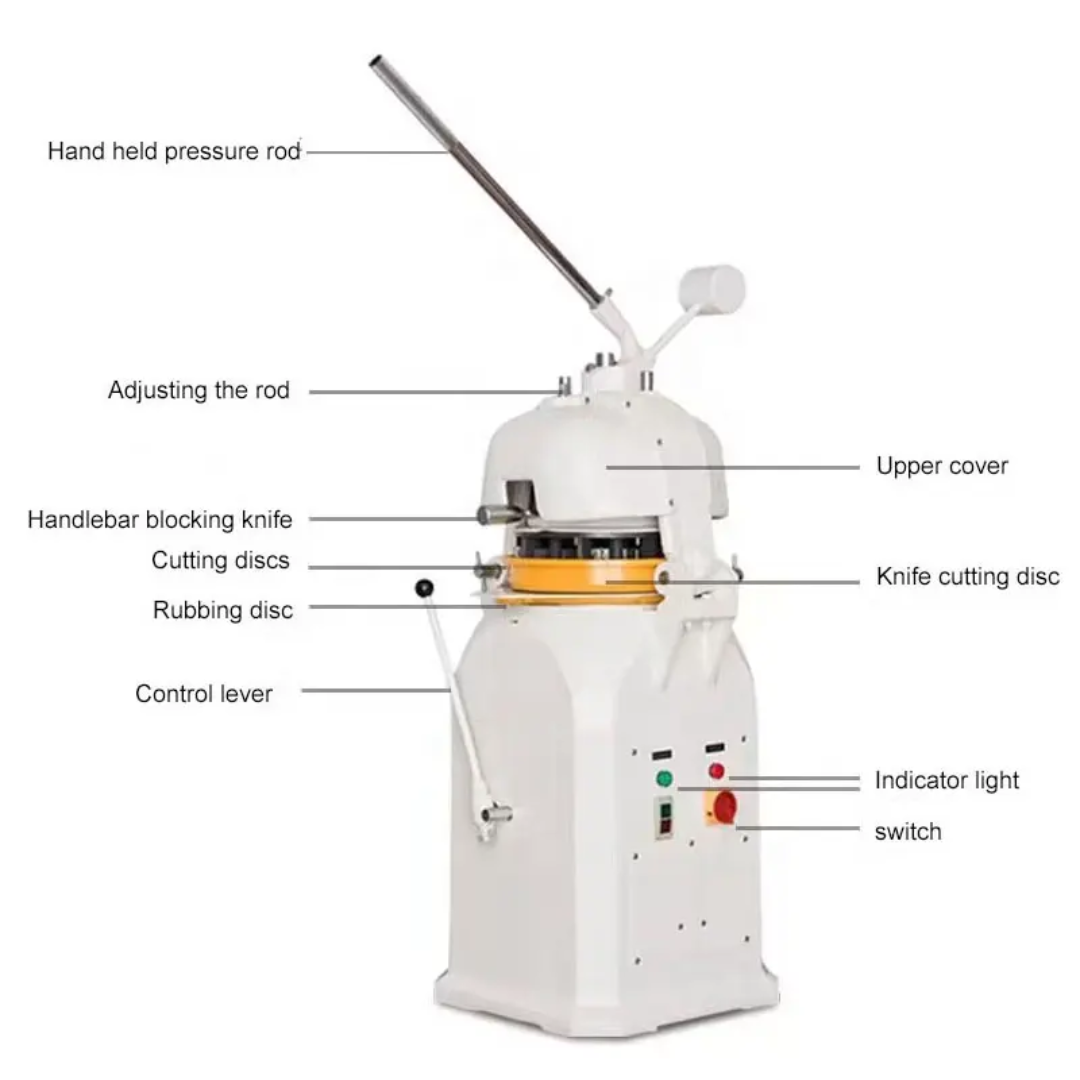 Máquina Semi-Automática Divisora y Redondeadora de Masa Eléctrica FK-30 Selecto