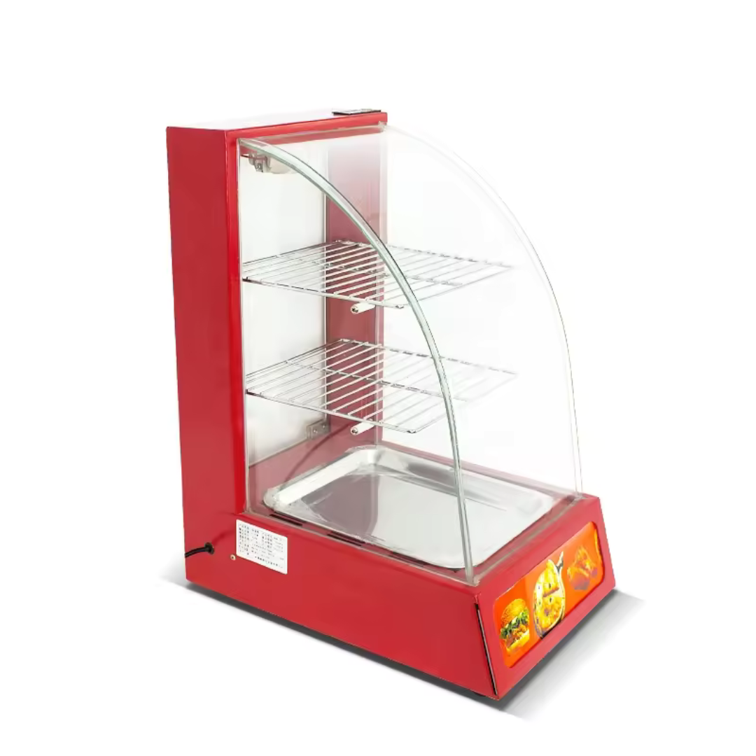 Vitrina Calentador Rojo de 1 Bandeja 400*480*650mm HW-1P ROJO Selecto
