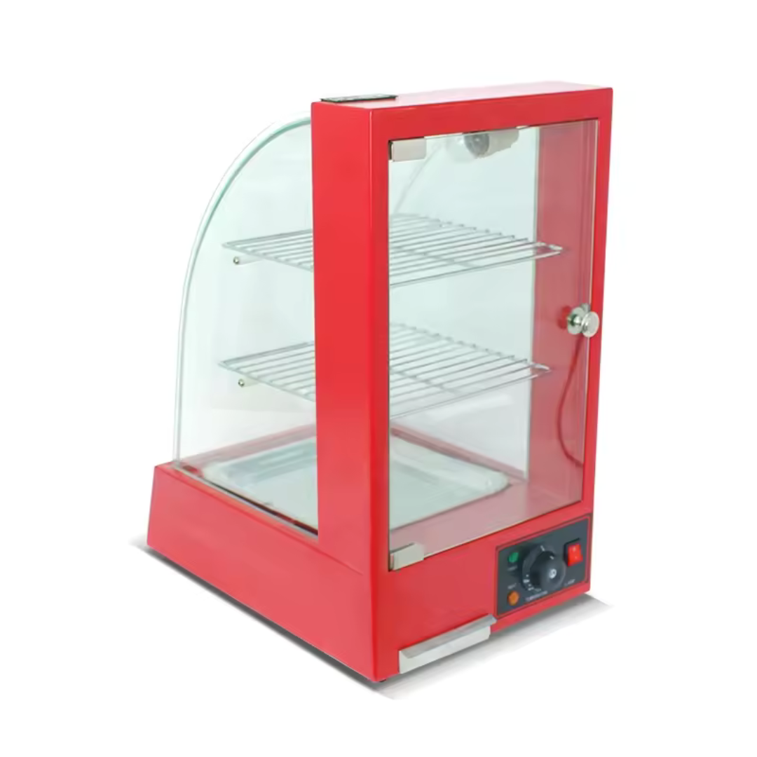 Vitrina Calentador Rojo de 1 Bandeja 400*480*650mm HW-1P ROJO Selecto