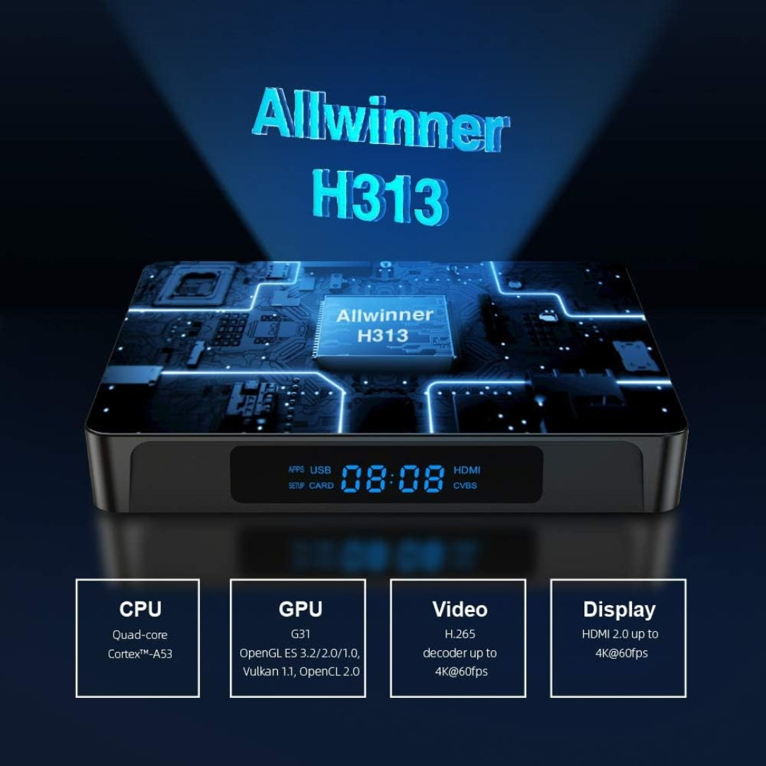 TV Box Android X96Q Pro 5G 1GB RAM 8GB ROM Ultra 4K con Wifi ***SOLO FUNCIONA PARA NETFLIX & YOUTUBE*** Selecto
