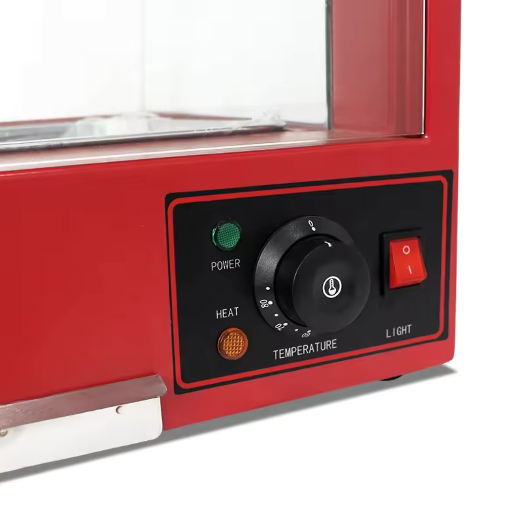 Vitrina Calentador Rojo de 1 Bandeja 400*480*650mm HW-1P