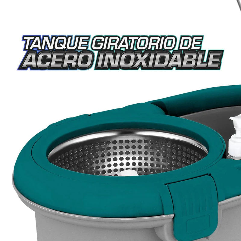 Trapeador Spin and Mop Giratorio con Tina de 5L AN25 CARBONE