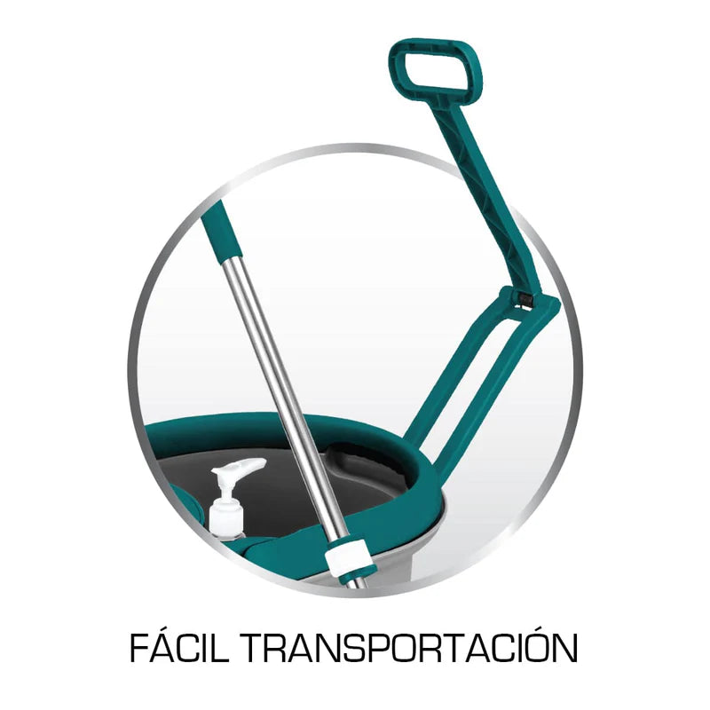 Trapeador Spin and Mop Giratorio con Tina de 5L AN25 CARBONE