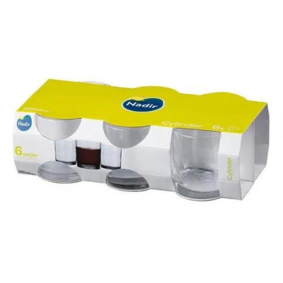Set de 6 Vasos de Vidrio 9cm 2172 Selecto