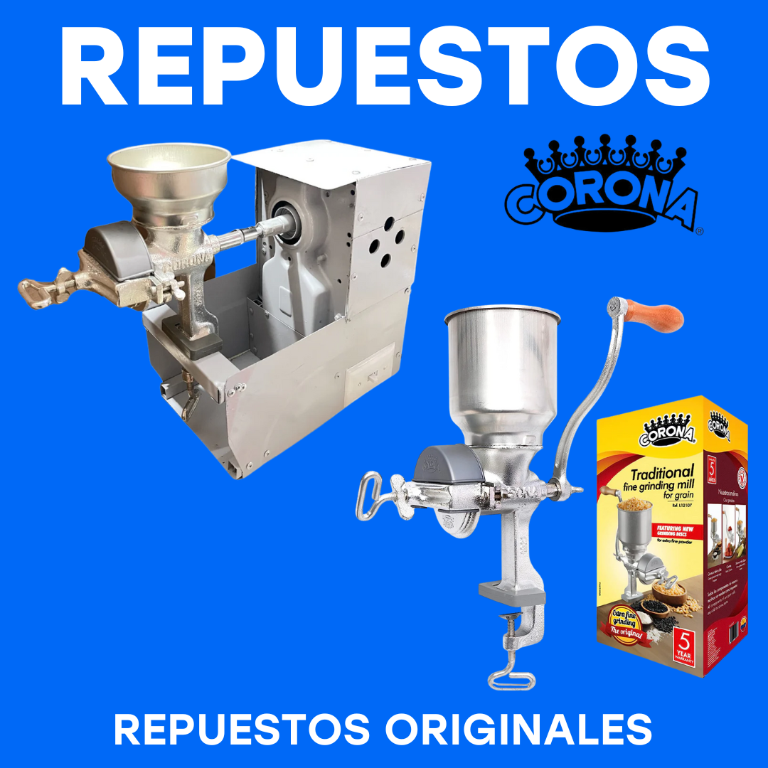 Repuestos Molino de Maíz Corona Original Máquina de Moler Maíz Corona