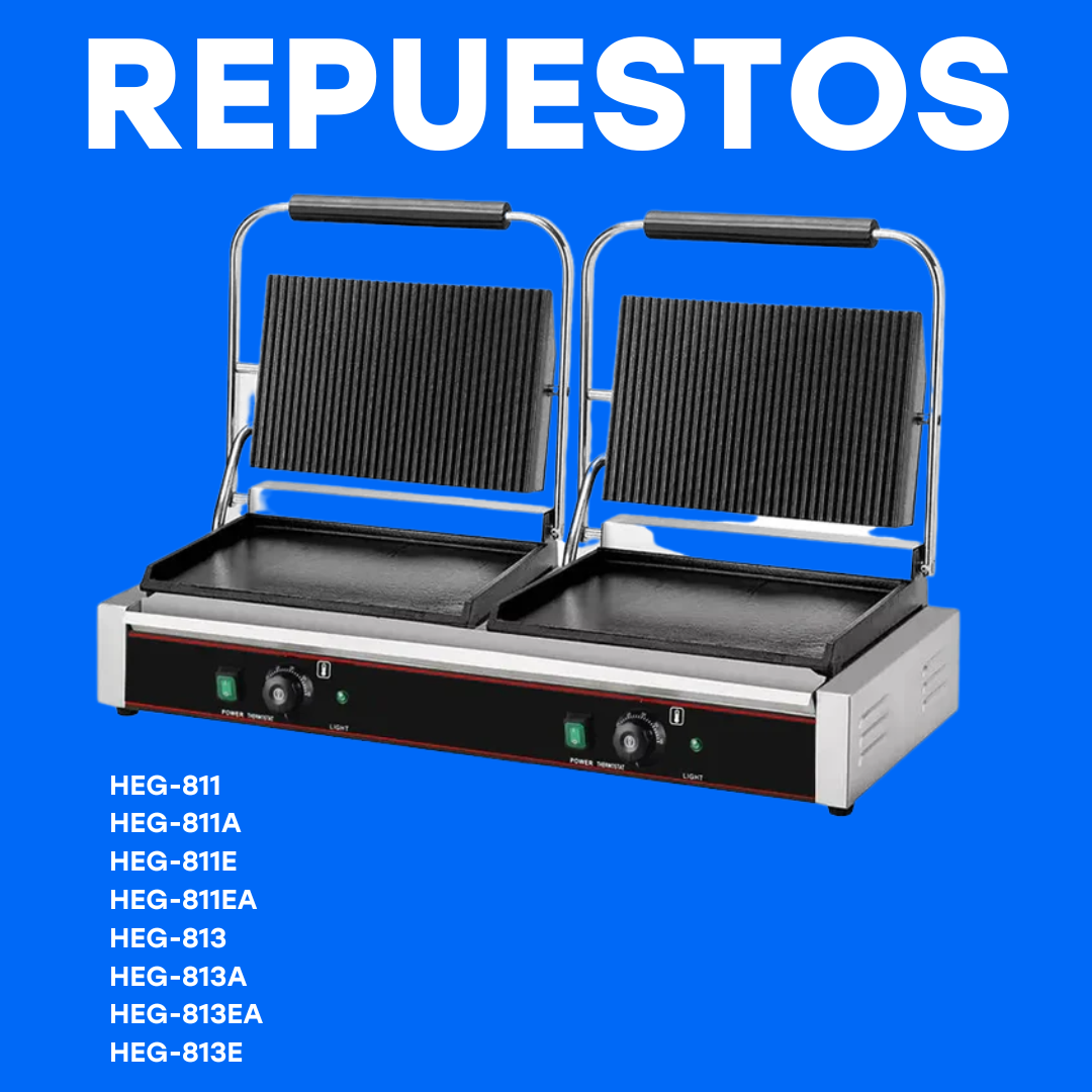 Repuestos Plancha Panini HEG-811 HEG-811A HEG-811E HEG-811EA HEG-813 HEG-813A HEG-813EA HEG-813E Selecto