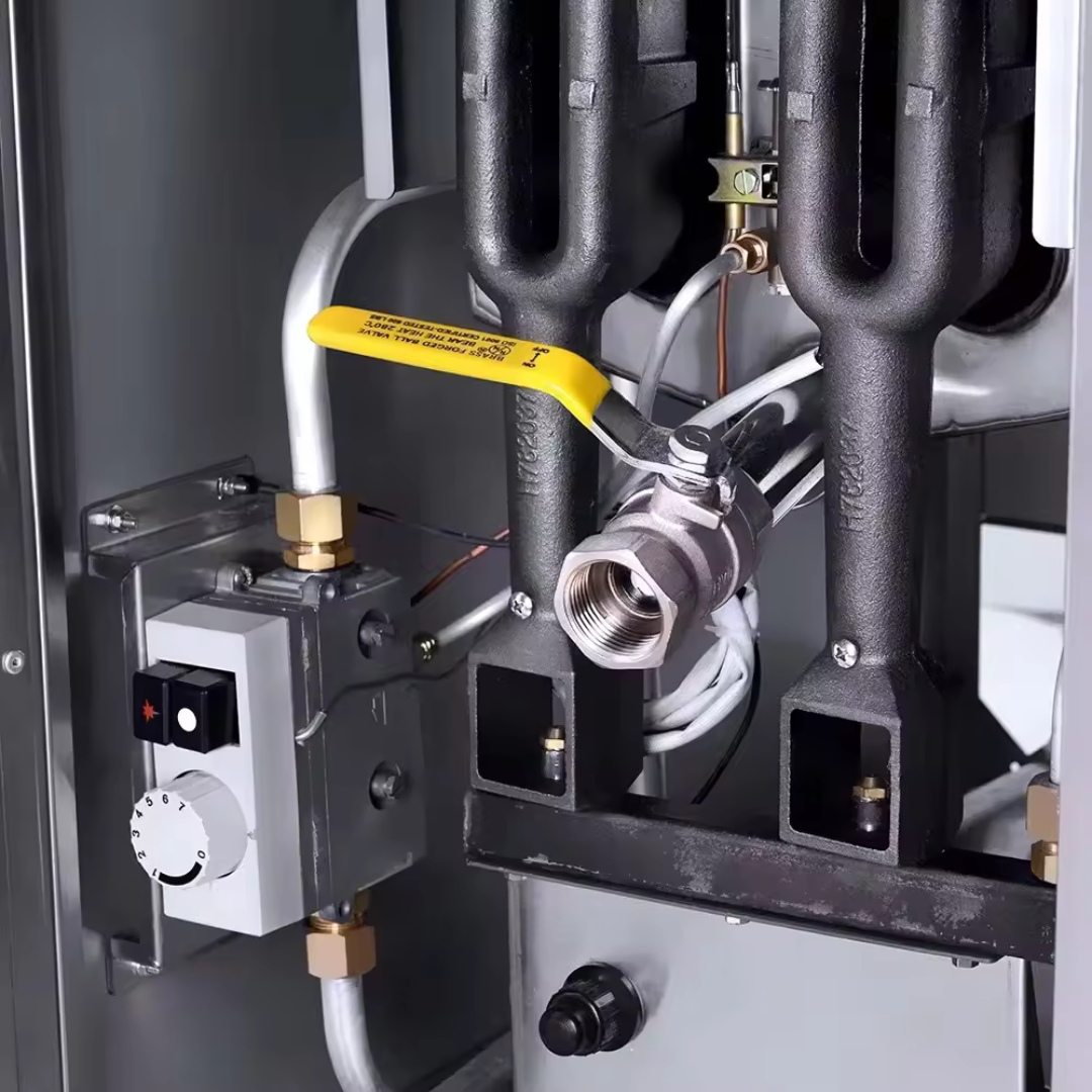 Freidora a Gas Industrial con Pedestal 35L 1 Tanque 2 Canastas HGF-778-3