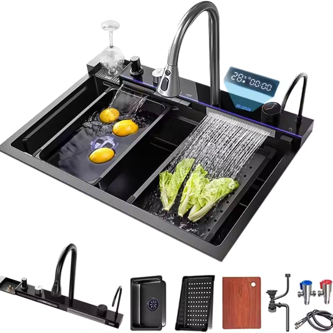 Fregador de Acero Inoxidable 304 1 Tina 5en1 750*460*220mm LS-7545B5 Selecto
