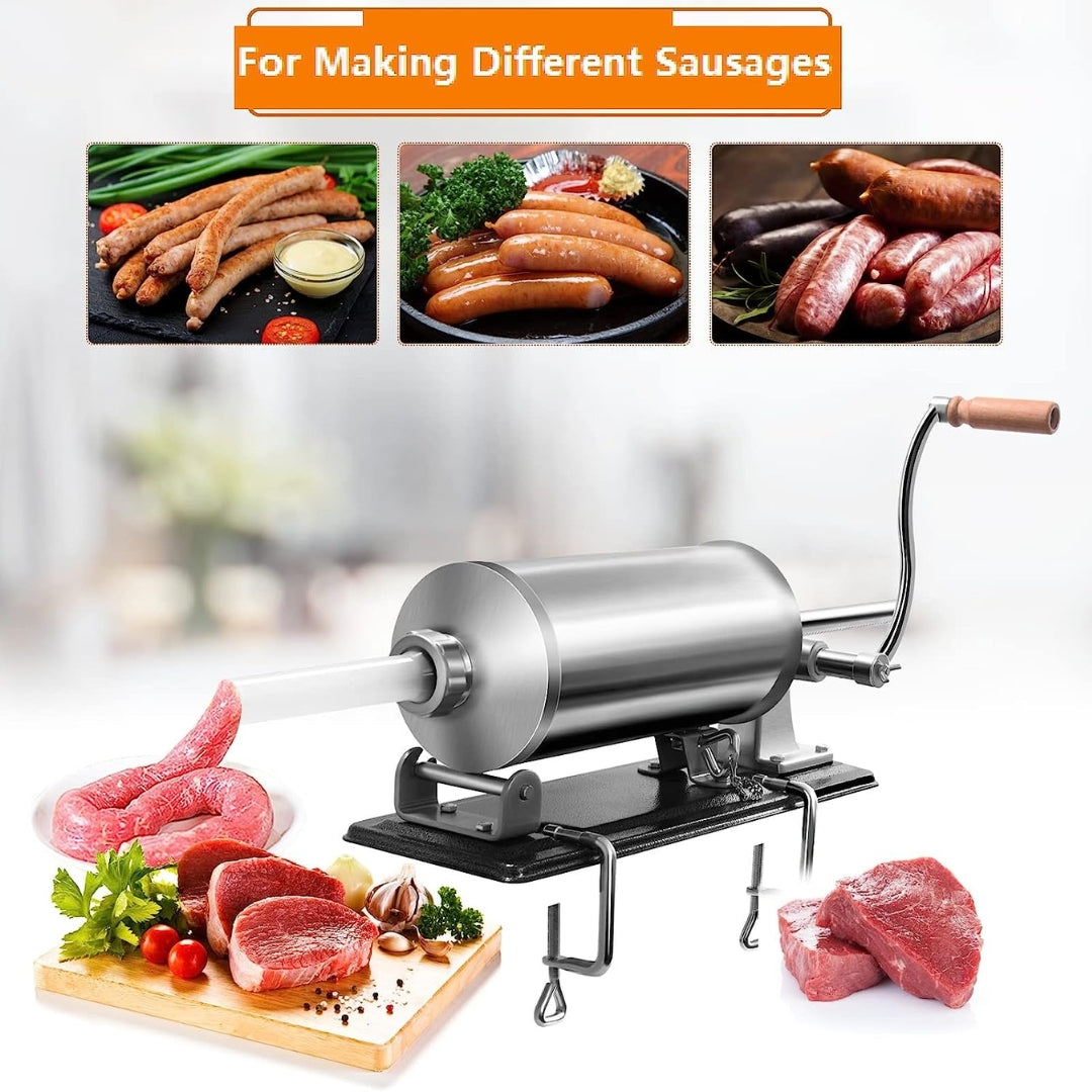 Embutidora para Chorizos o Salchichas de Acero Inoxidable Manual de 3kg & 4kg