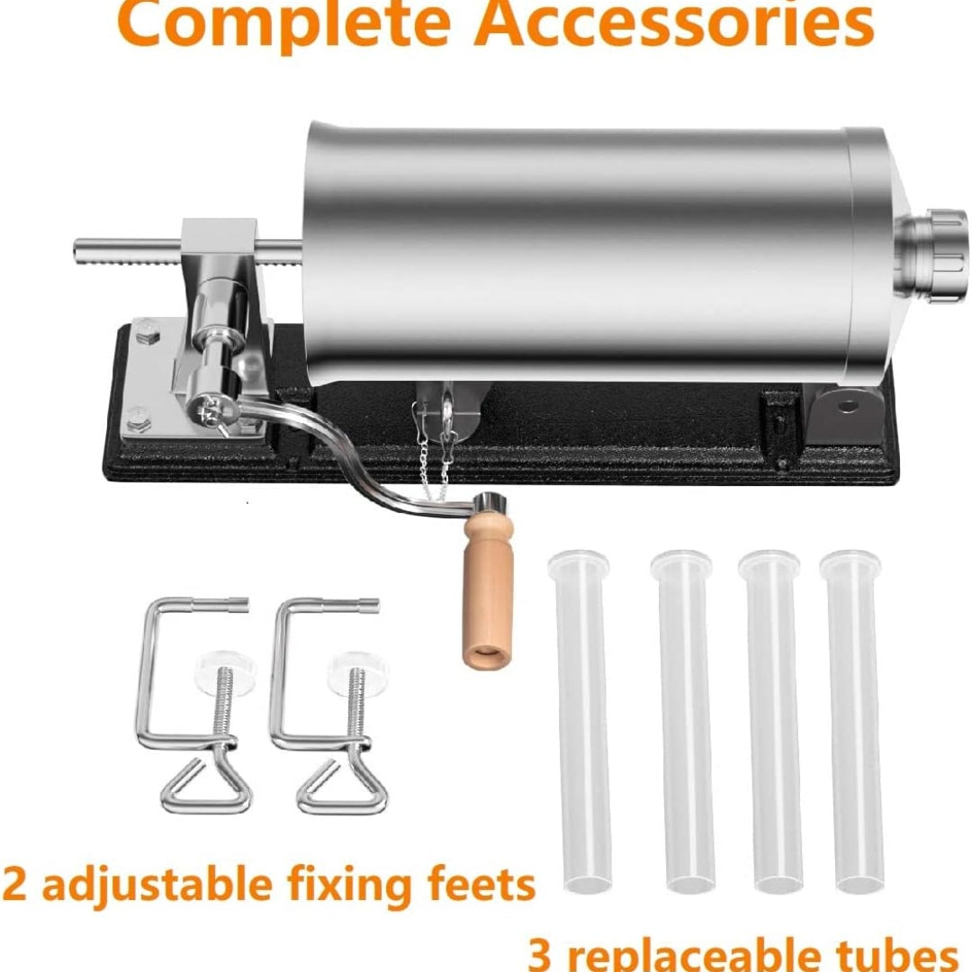 Embutidora para Chorizos o Salchichas de Acero Inoxidable Manual de 3kg & 4kg