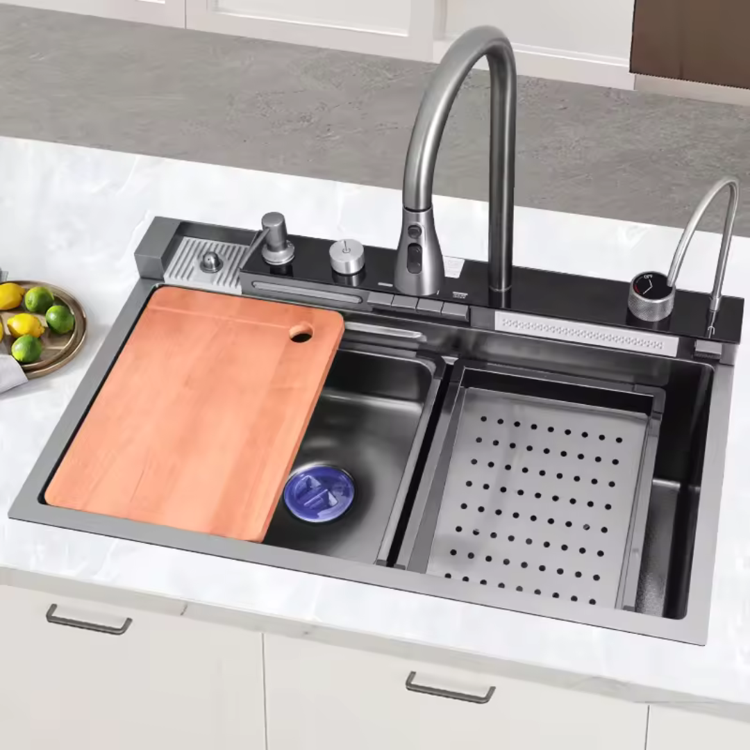 Fregador de Acero Inoxidable 304 1 Tina 5en1 750*460*220mm LS-7545B5 Selecto