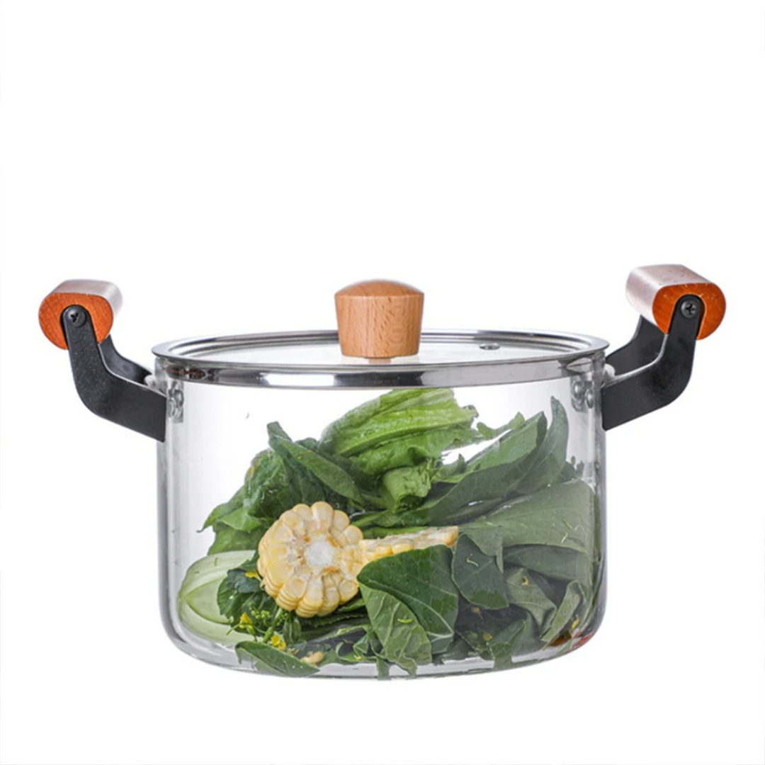 Olla con Tapa de Vidrio 5L Resistente al Calor 86602 Selecto