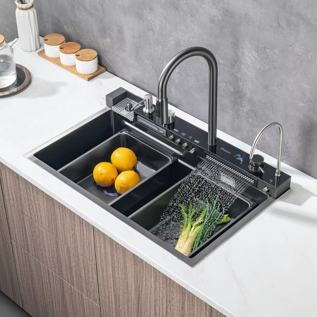Fregador de Acero Inoxidable 304 1 Tina 5en1 750*460*220mm LS-7545B5 Selecto