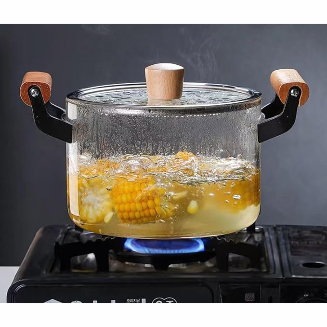 Olla con Tapa de Vidrio 5L Resistente al Calor 86602 Selecto