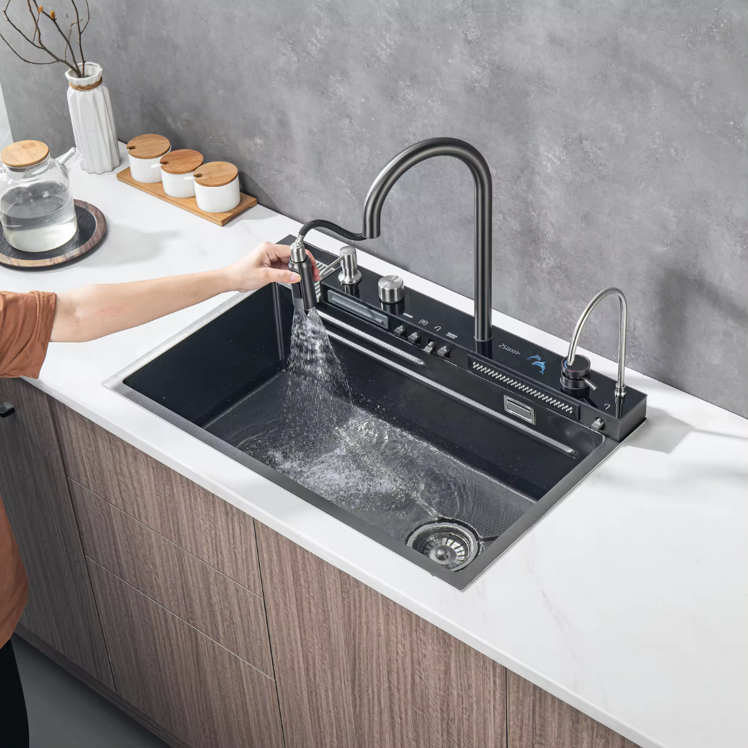 Fregador de Acero Inoxidable 304 1 Tina 5en1 750*460*220mm LS-7545B5 Selecto