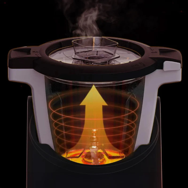 Robot De Cocina Inteligente 3L Robot Chef Carbone 30 En 1. Cocina 1000 Recetas Con Inteligencia Artificial AI KR-K3501 CARBONE