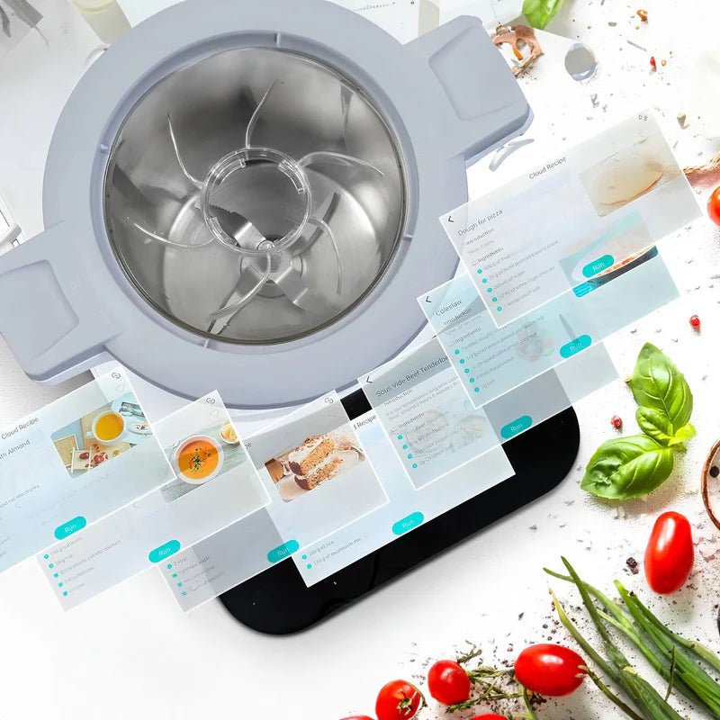 Robot De Cocina Inteligente 3L Robot Chef Carbone 30 En 1. Cocina 1000 Recetas Con Inteligencia Artificial AI KR-K3501 CARBONE