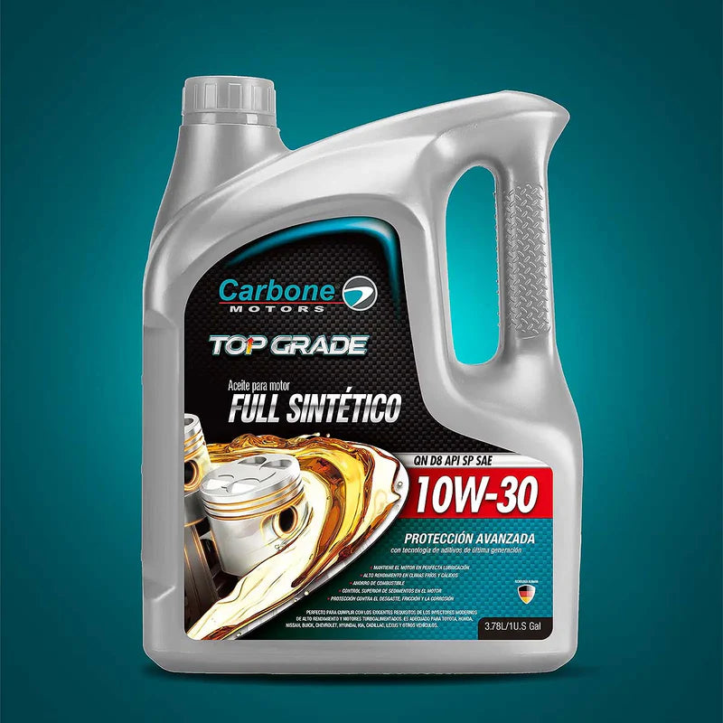 ACEITE DE MOTOR 10W-30 API SP SAE QN D8 FULL SINTETICO PARA MOTORES GASOLINA ( 1 GALON ) CAR-X106