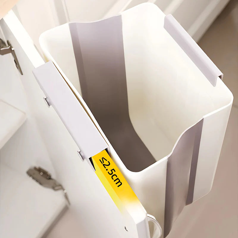 Basurero Plegable Para Colgar En Puerta Gabinete De Cocina. Contenedor De Basura De 11L. Tinaco. Cesto De Residuos. AB426