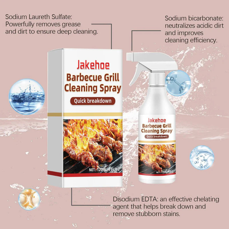 Desengrasante Para Limpiar Barbacoas Y Parrillas 120ML (4Oz) Spray Limpiador Y Desengrasante Para Bbq. AB487