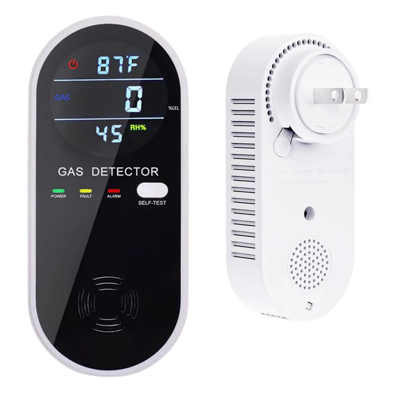 Detector De Fugas De Gas 3 En 1, Pantalla De Gas, Temperatura Y Humedad. BAM387