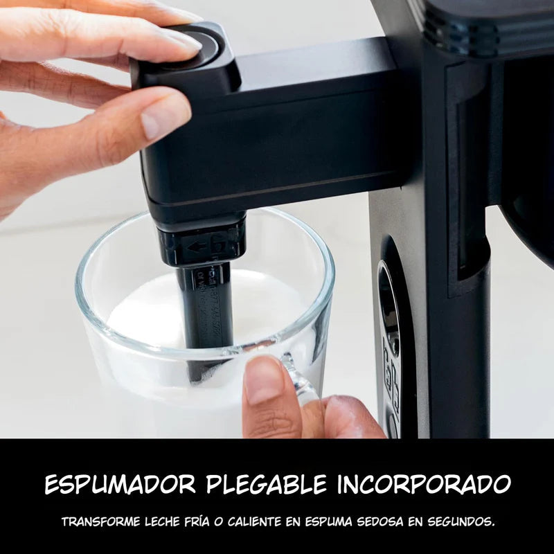 Cafetera Ninja Specialty CM401. Maquina De Café De Capacidad Hasta 10 Tazas, Espumador Plegable Y Filtro Permanente. NJS-19-CM401 NINJA