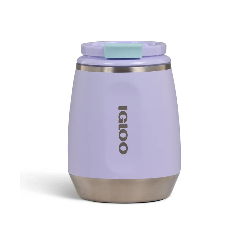 Botella De Agua Vino Termica 10Oz Igloo. Vaso Termico De Acero Inoxidable Para Vino Color Lila. 71405
