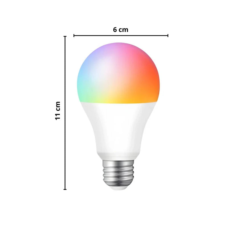 Foco Bombillo Inteligente LED RGB Wifi+Bluetooth. 9W Foco Iluminación RGB Con App Y Control Remoto Compatible Con Alexa Y Google Assistant. Bombilla TU172 Selecto