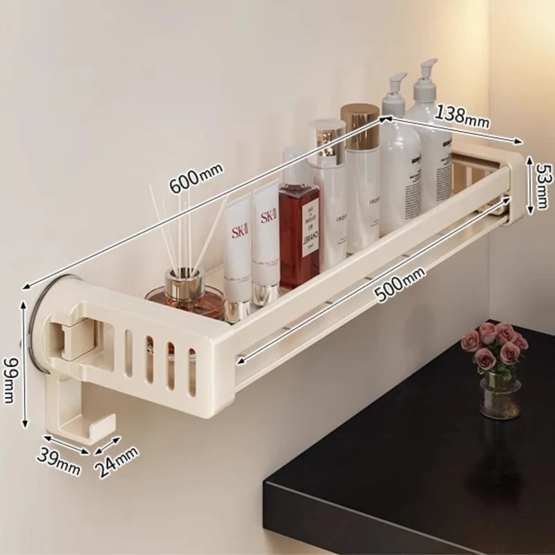 Repisas De Aluminio Con Ventosa Para Baño. Estante Flotante De Ducha. TU198 Selecto