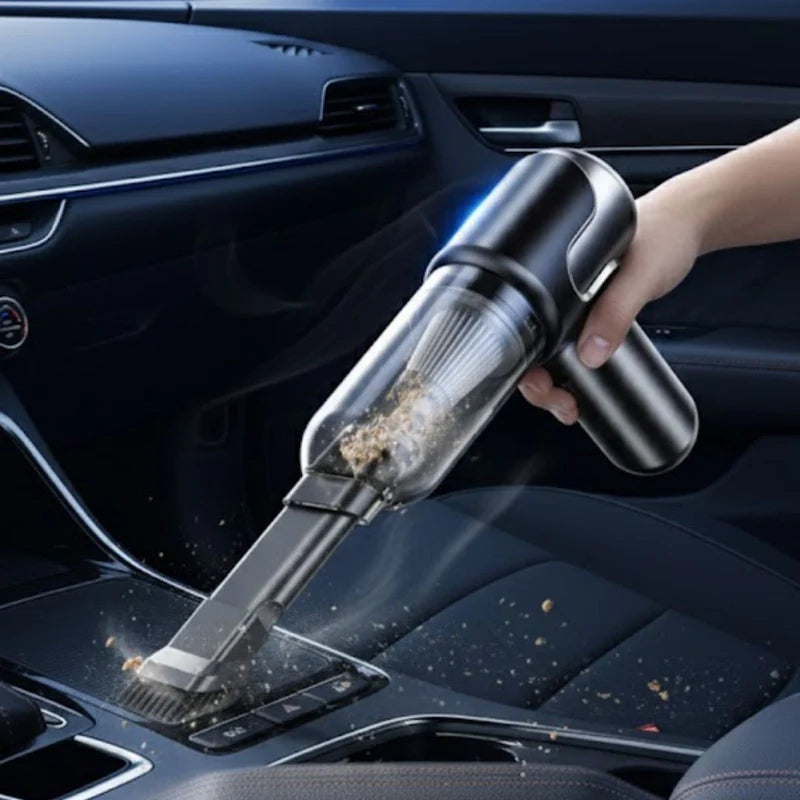 Aspiradora Portátil Inteligente De Mano Recargable Con Motor Brushless Alemán, Batería Tipo Tesla, 2 Filtros Hepa H13 De Carga Rápida Tipo-C TU707.