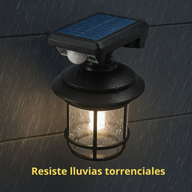 Lámpara Solar LED Y Tungsteno Con Sensor De Movimiento IP65 Impermeable De 2400Mah Para Exteriores. TU771