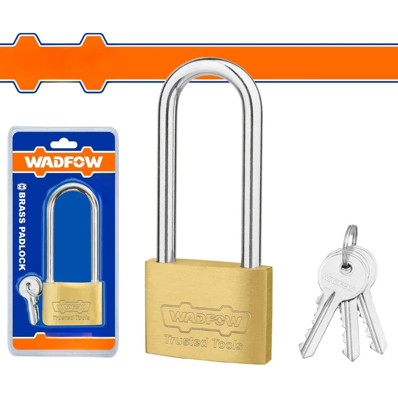 Candados Largos De Latón. Incluye 3 Llaves. Wadfow WPD2440 WADFOW