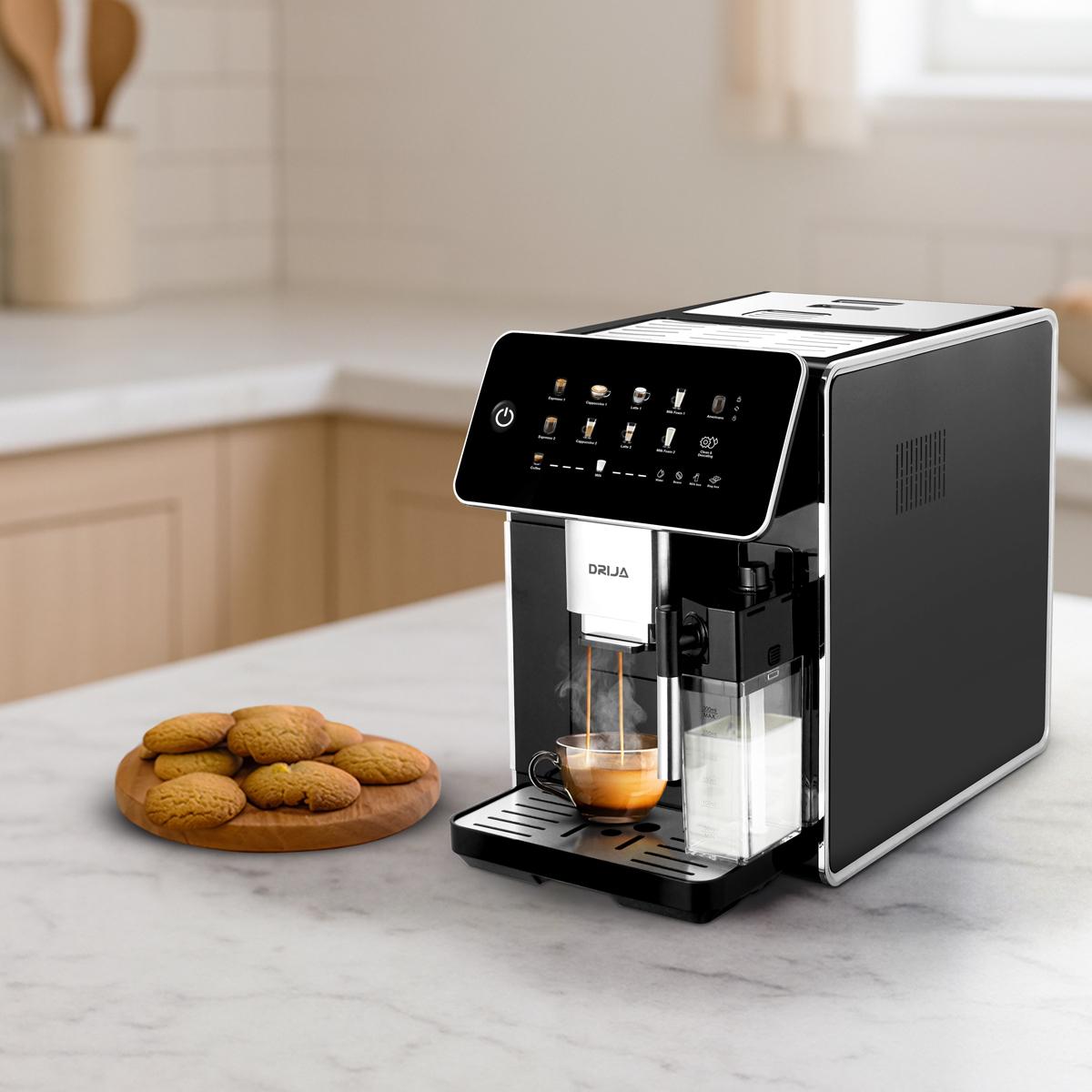 Cafetera Automática 12 Tazas Pantalla Digital 9 Funciones 1.5L AFOGATTO 12T-B Drija Espresso. Expresso. Americano. Capuccino. Moka. DRIJA