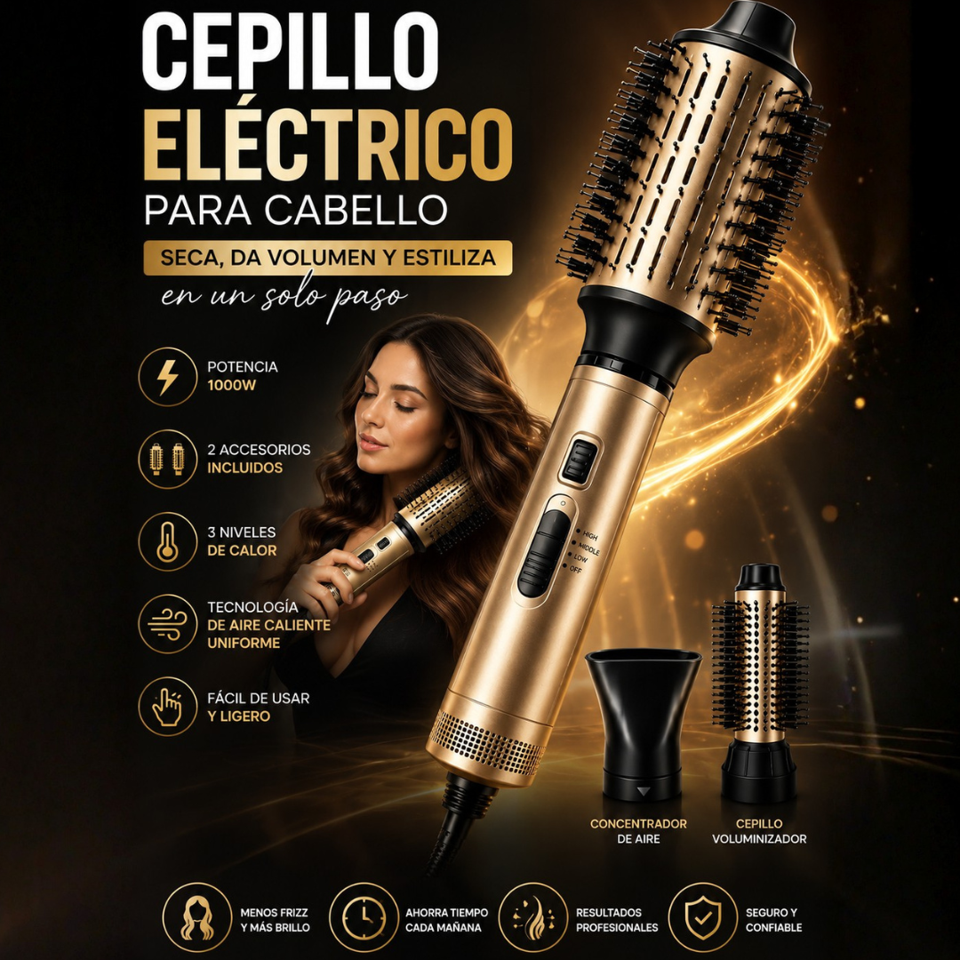 Cepillo de Aire Ovalado Remington AS8821-110F Ceramic & Titanium | Seca, Alisa y Da Volumen al Cabello Remington