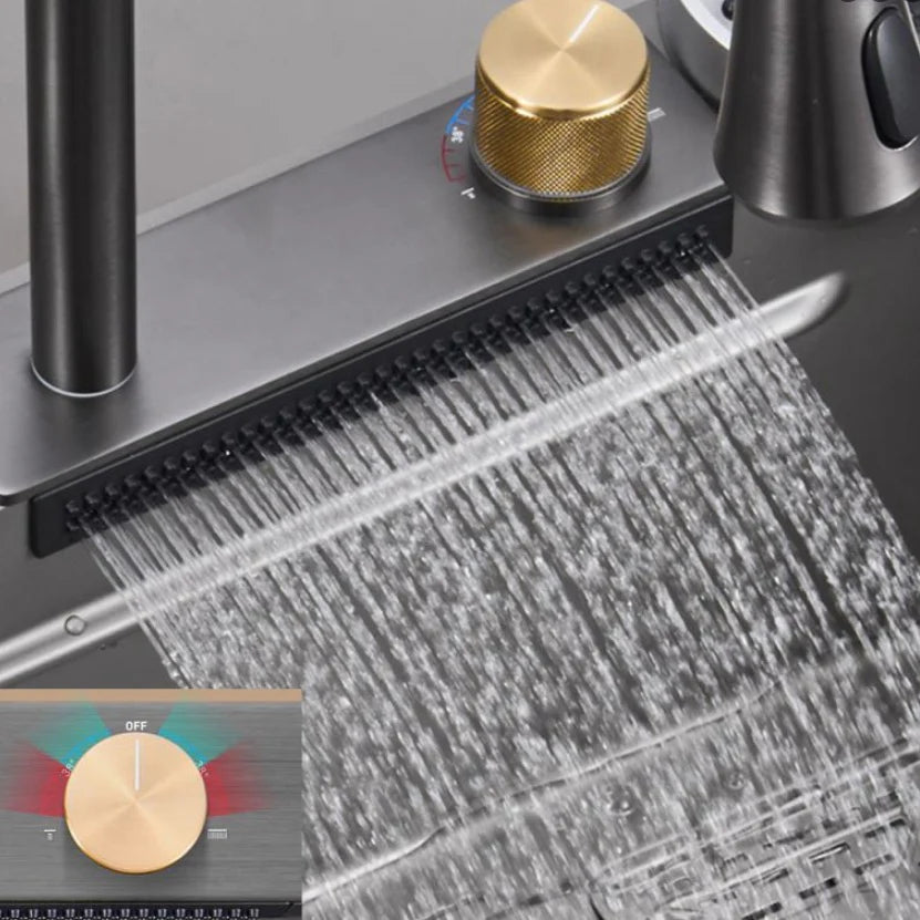 Fregador De Cocina Sencillo Con Accesorios 750X460x220mm Negro Plomo Fregadores Tinas De Cocina IBK-02