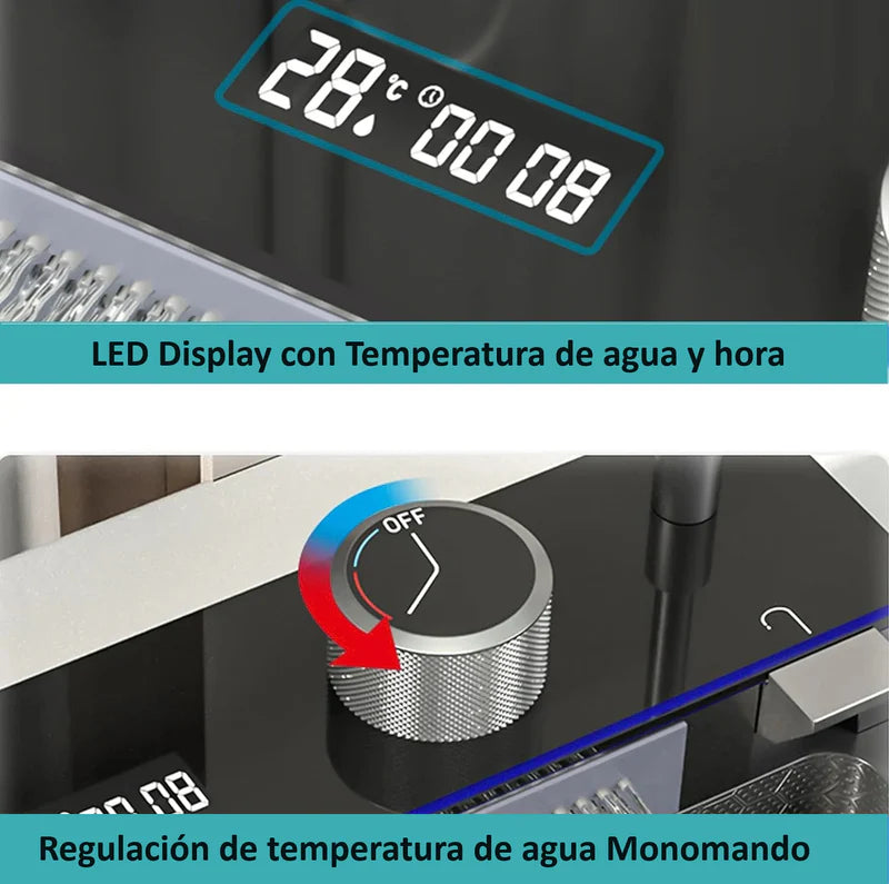 Fregador De Cocina Multifunción Nano Black Piano Switch 750X460x220mm Negro Plomo Fregadores Tinas De Cocina IBK-01