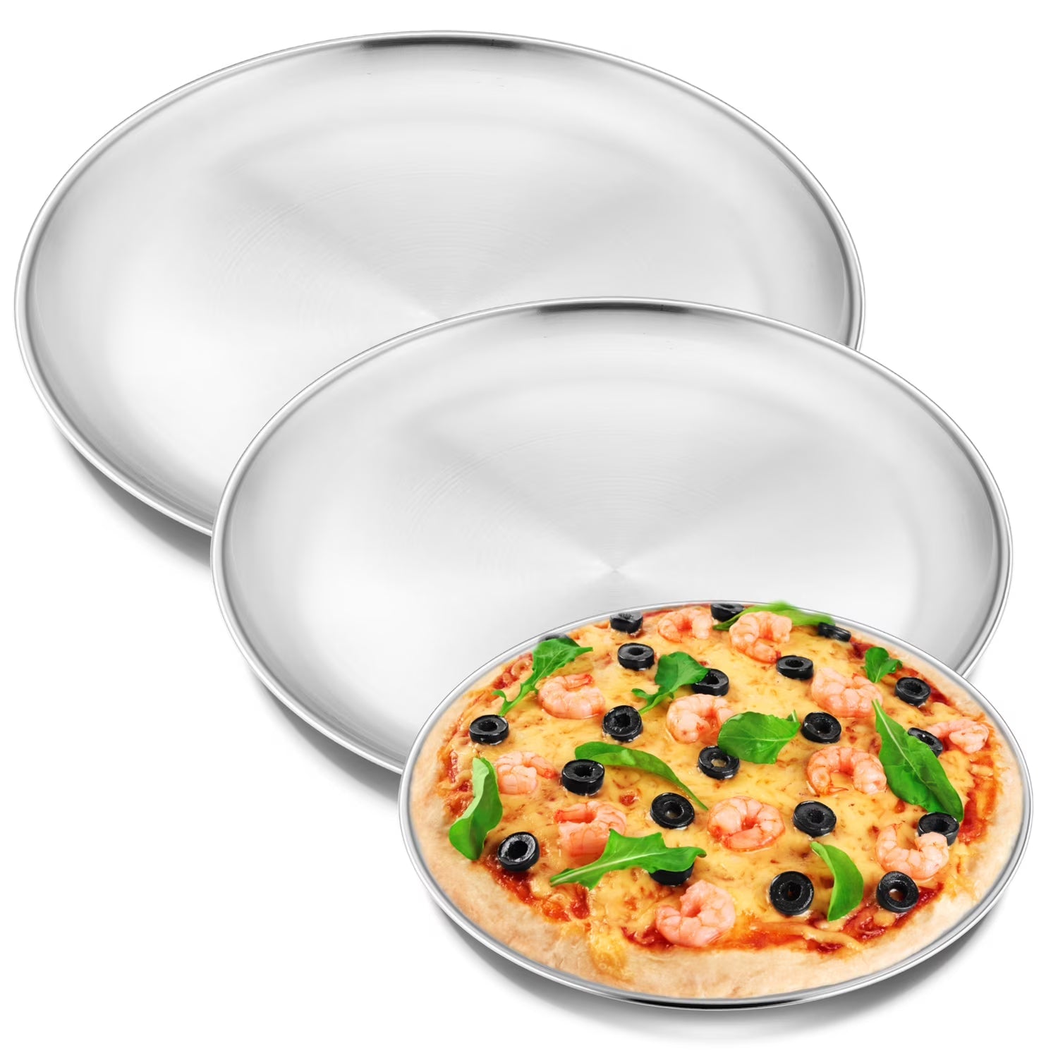 Bandejas de Pizza Redondo Circular de Aluminio 8 Tamaños Disponibles Selecto