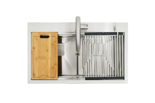 Kit Grifo + Fregador de Acero Inoxidable 2 Tinas Pescara Gasco GASCO