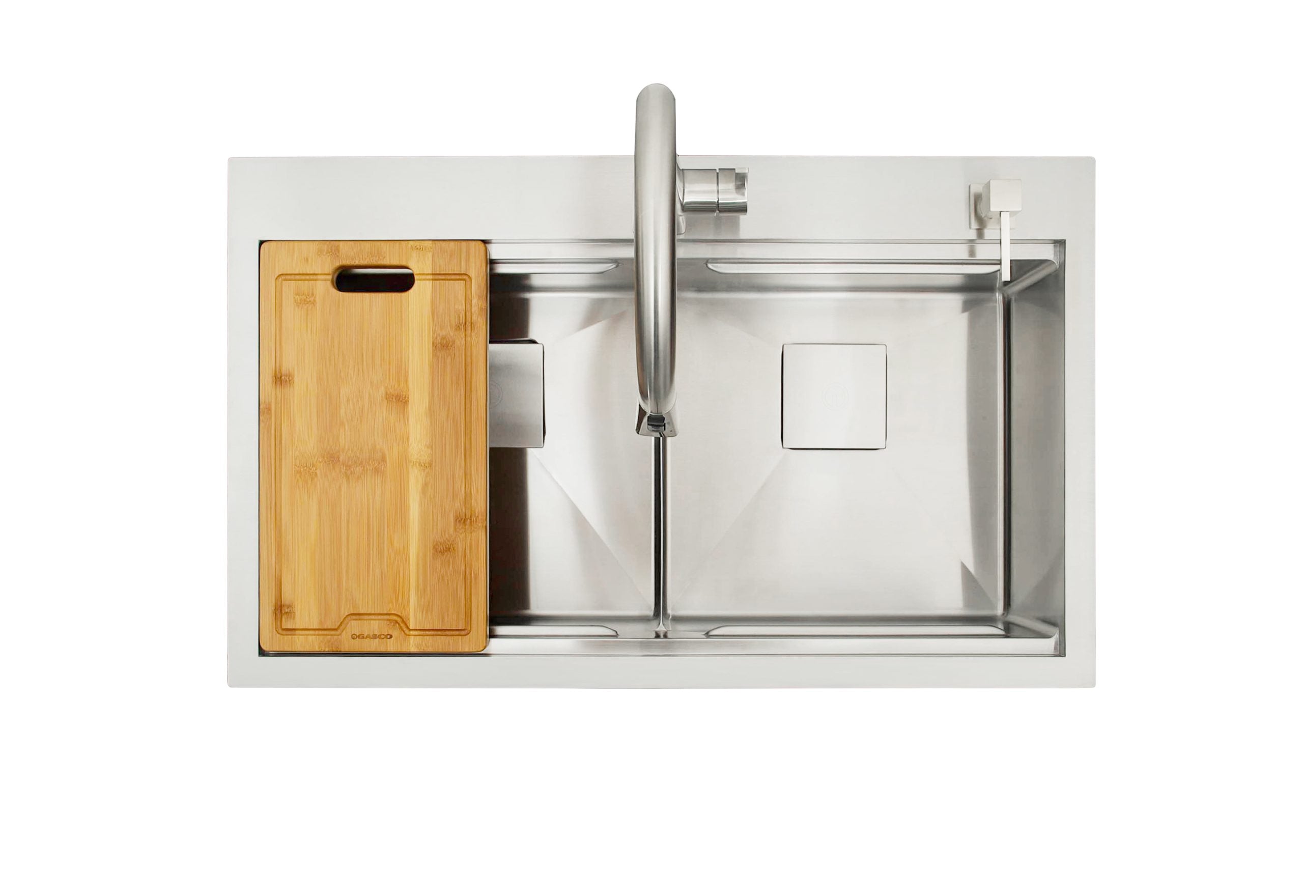 Kit Grifo + Fregador de Acero Inoxidable 2 Tinas Pescara Gasco GASCO