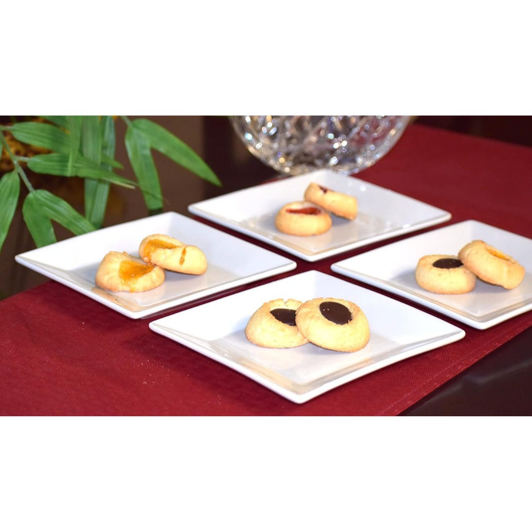 Plato de Melamina Cuadrado Blanco 8" BG-014-8W