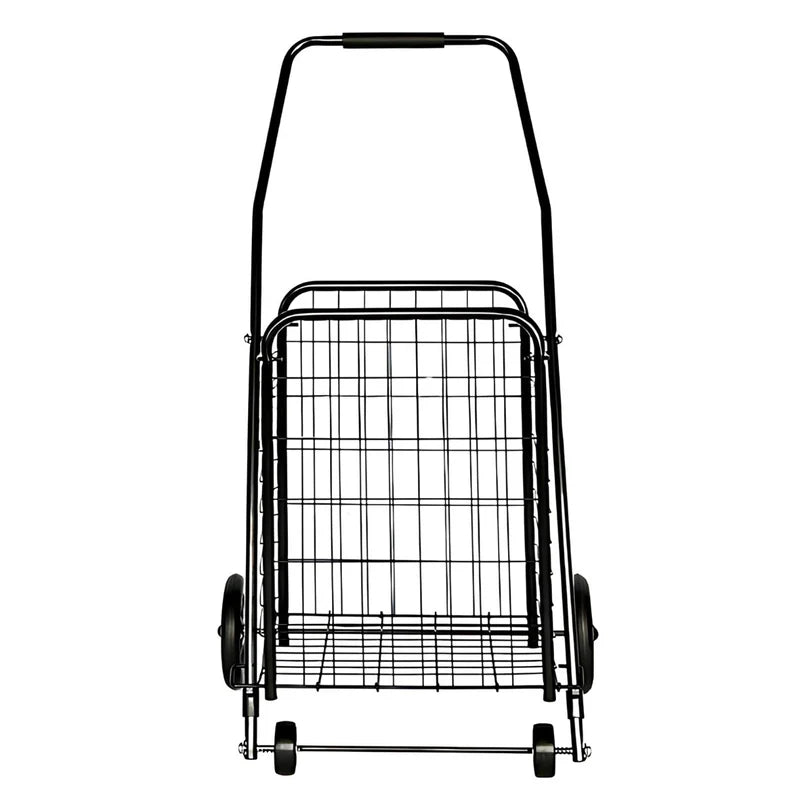 Carrito Plegable De Compras Con Ruedas Grandes Y Canasta Reforzada 57L. Carretilla Multiusos. Trolley AB1426