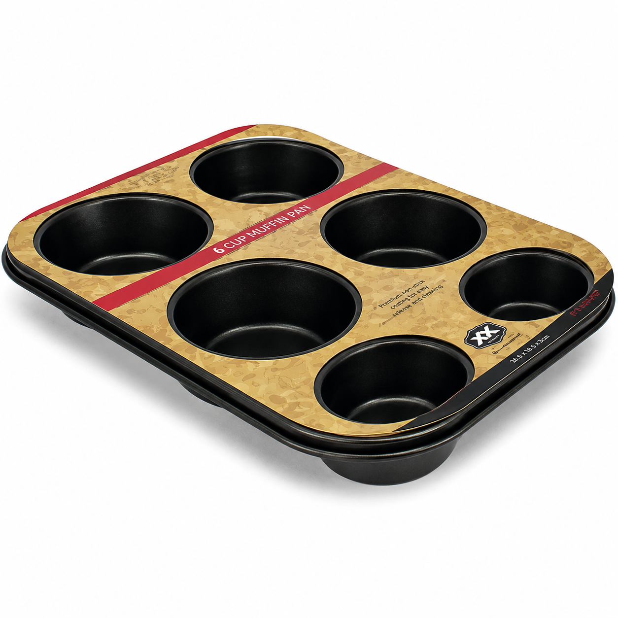 Molde para 6 Muffins y Cupcakes 27×17×3cm – 713-726